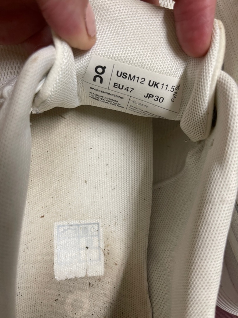 On Running Men's Sneakers in Cream and White - Picture 2 of 11